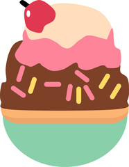 Ice cream in various design