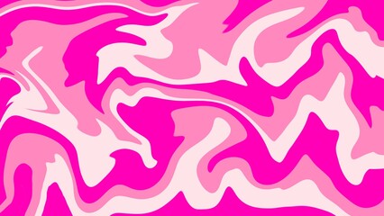 Abstract background of random pink wave line texture. Pink liquid abstract wallpaper
