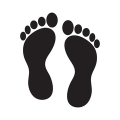 foot vector icon, simple flat black trendy style illustration for web and app..eps