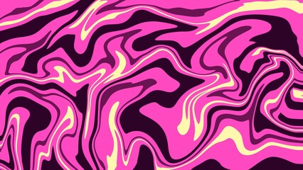 Abstract background of random pink wave line texture. Pink liquid abstract wallpaper