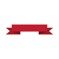 ribbon banner icon, simple flat color ribbon illustration for web and app..eps