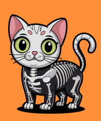 Skeleton cat
