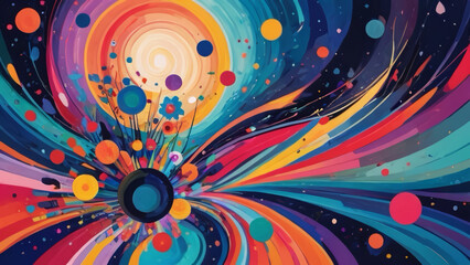 abstract background with circles