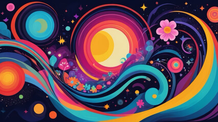 abstract background with circles