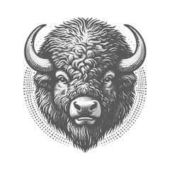 bison vector illustration