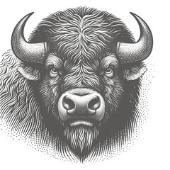 bison vector illustration
