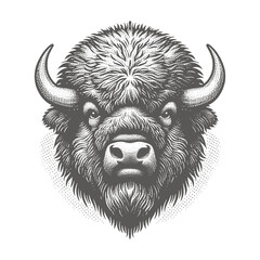 bison vector illustration