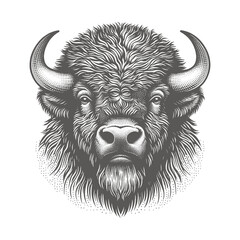 bison vector illustration