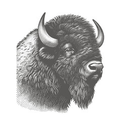 bison vector illustration