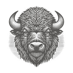 bison vector illustration