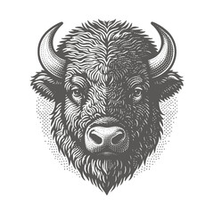 bison vector illustration
