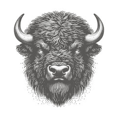 bison vector illustration