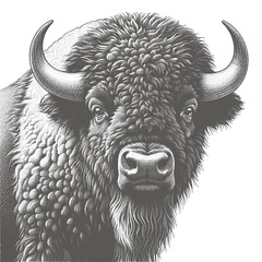 bison vector illustration