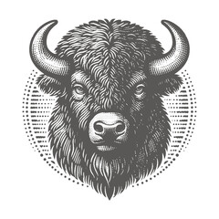 bison vector illustration