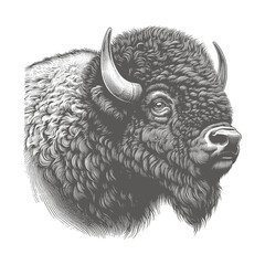 bison vector illustration
