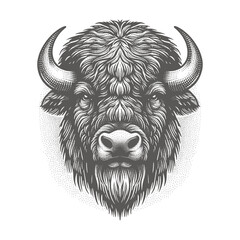 bison vector illustration