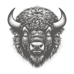 bison vector illustration