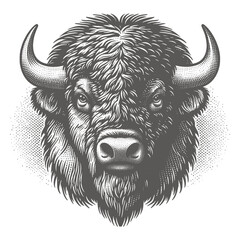 bison vector illustration