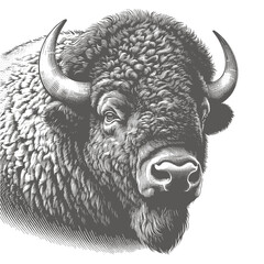 bison vector illustration