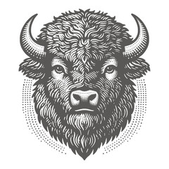 bison vector illustration