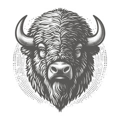 bison vector illustration