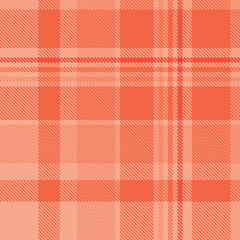 Red tartan plaid fabric seamless pattern of check background tartan with a textile fabric plaid texture. Tartan Scotland seamless plaid pattern vector. Retro background fabric.