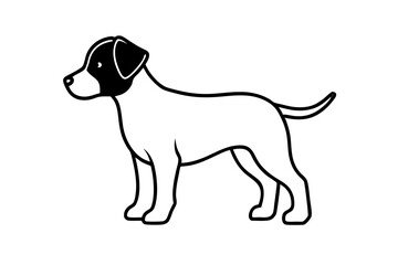 puppy silhouette vector, puppy dog animal , puppy illustration