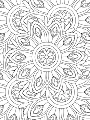 All these designs are hand-drawn and unique 
Flower Beautiful black and white illustration for adult coloring book,
This is a printable Beautiful Zentangle Coloring page for KDP Interior, POD products
