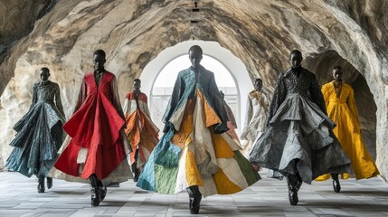 Fashion Show in Cave.