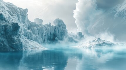 Fototapeta premium Frozen Landscape.