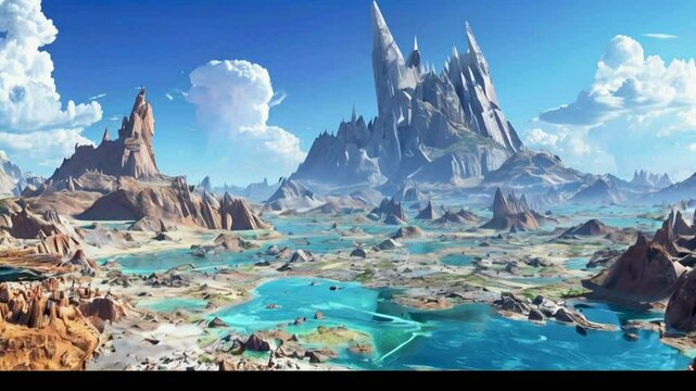 A geologically active world with a hostile environment.