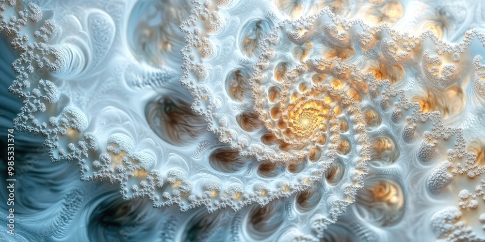 Fototapete abstract fractal background featuring a spiral flower design this visually stunning image serves as 