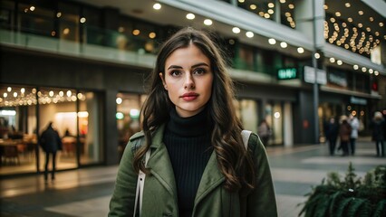 Young Woman Smiling Outdoors Portrait