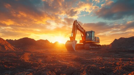 Excavator Sunset.