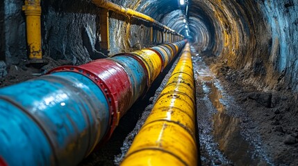 Fototapeta premium Tunnel Pipes.