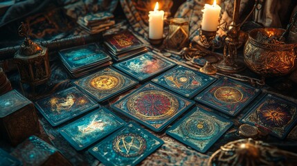 Mystical Tarot Cards.