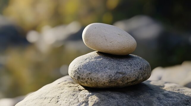 Close-up of a natural stone with rough, textured surface, showcasing its raw and rugged appearance. The stone's earthy tones and irregular shape evoke a sense of timelessness and stability