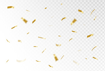 Celebration background with beautiful golden confetti vector illustration.soft effect,colorful.eps 10