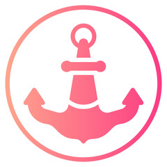 anchor gradient icon