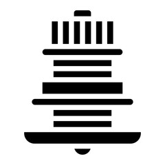 speed sensor glyph icon