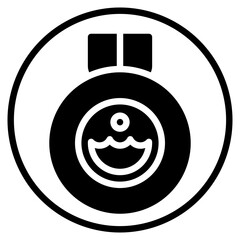 medal glyph icon