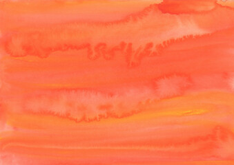 紙の質感のある鮮やかなオレンジと黄色の水彩背景素材