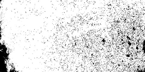 Overlay aged grainy messy template. Renovate wall scratched,  Grunge rough dirty background. Brushed black paint cover.