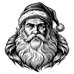 Santa SVG Santa Face Svg ,Christmas Svg Holiday Svg