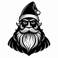 Santa SVG Santa Face Svg ,Christmas Svg Holiday Svg
