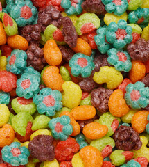 Delicious and nutritious fruit cereal loops flavorful, healthy and funny addition to kids breakfast