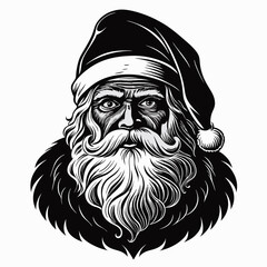Santa SVG Santa Face Svg ,Christmas Svg Holiday Svg