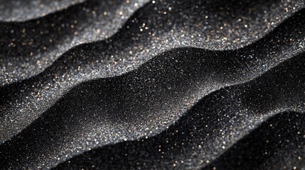 Black Glitter Texture.