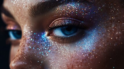 Glitter Eye Closeup.