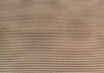 row of brown corrugated paper